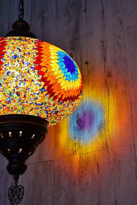 Turkish Pendant Light Multicoloured Star Beads B5 Lighting Sydney Grand Bazaar 