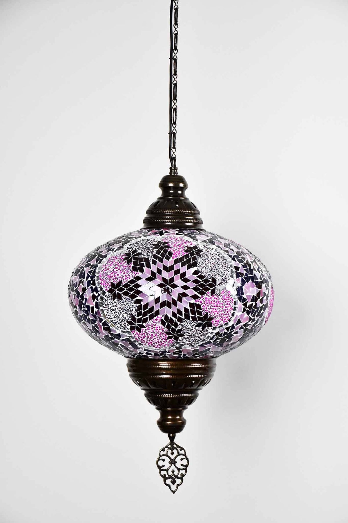 Turkish Pendant Light Purple Mosaic Flower B5 Lighting Sydney Grand Bazaar 