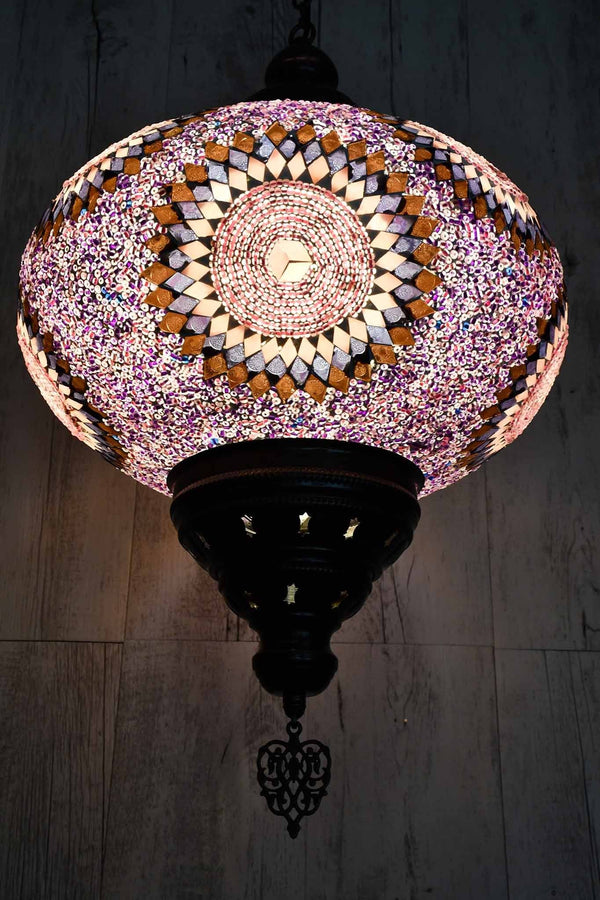 Turkish Pendant Light Purple Pink Circle B5 Lighting Sydney Grand Bazaar 