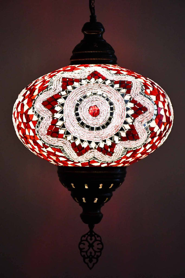 Turkish Pendant Light Red Pink Star B5 Lighting Sydney Grand Bazaar 