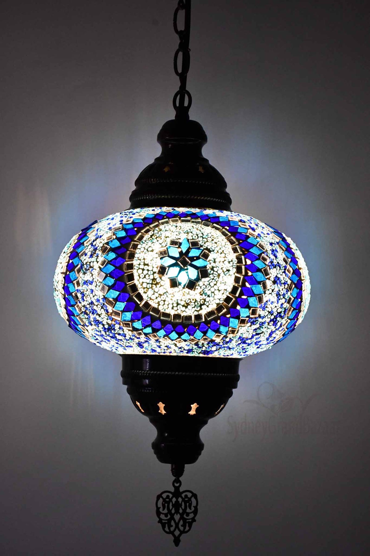 Turkish Pendant Light Star Circle Blue B4 Lighting Sydney Grand Bazaar 