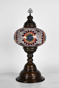 Turkish Table Lamp Large Colourful Rainbow Beads Star Lighting Sydney Grand Bazaar 