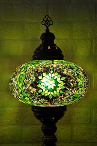 Turkish Table Lamp Large Green Mosaic Star Lighting Sydney Grand Bazaar 