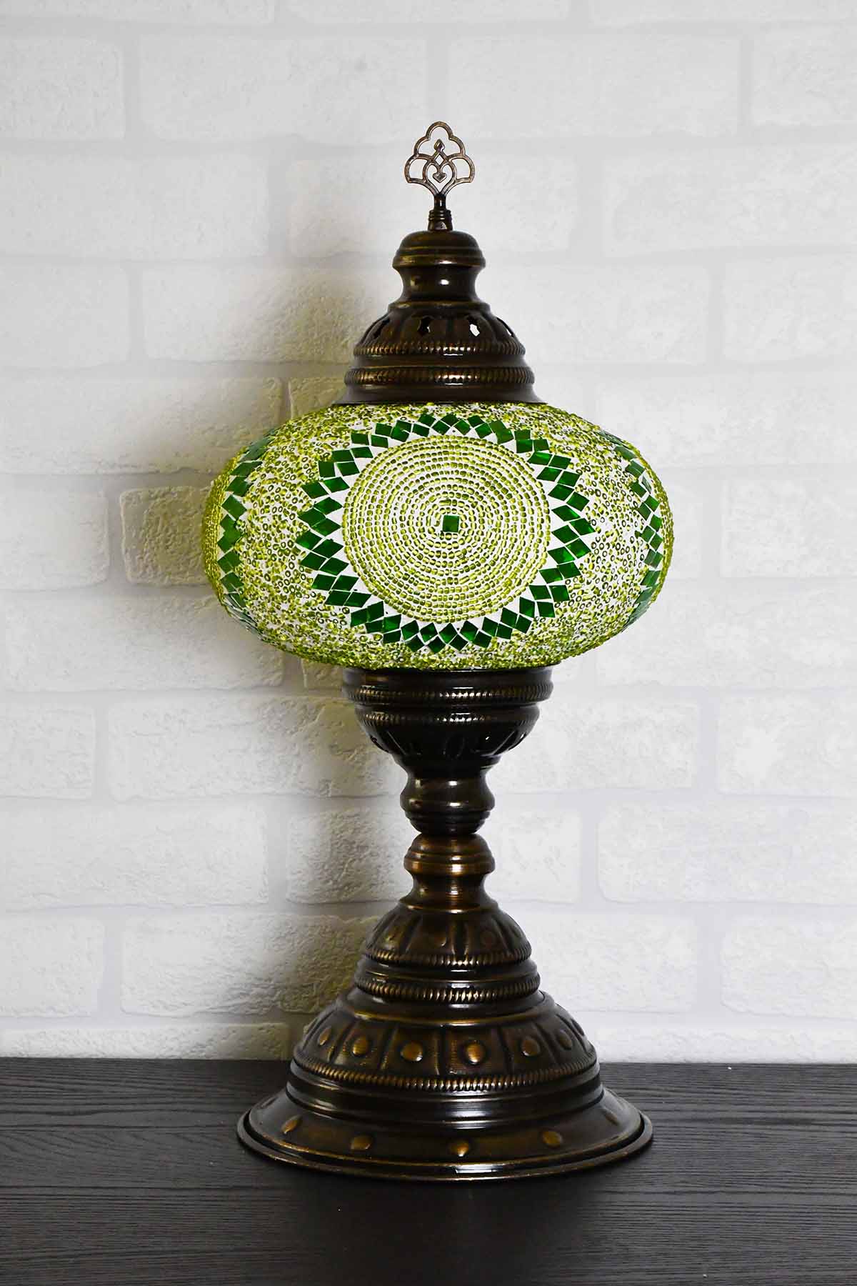 Turkish Table Lamp Large Lime Green Circle Lighting Sydney Grand Bazaar 