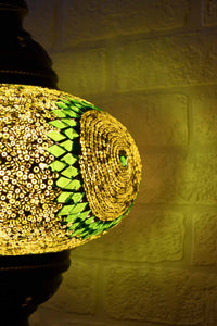 Turkish Table Lamp Large Lime Green Circle Lighting Sydney Grand Bazaar 