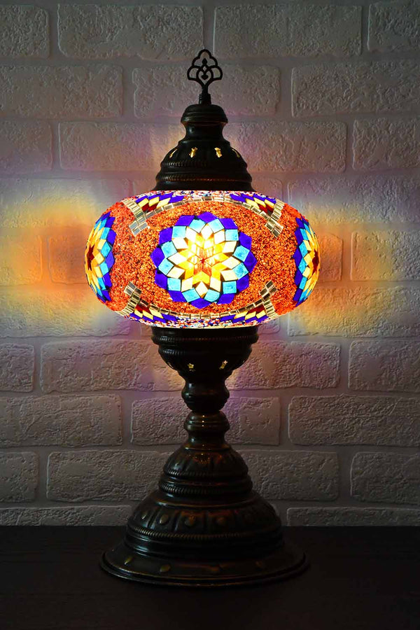 Turkish Table Lamp Large Multicoloured Red Beads Lighting Sydney Grand Bazaar 