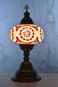 Turkish Table Lamp Large Red Light Pink Star Lighting Sydney Grand Bazaar 