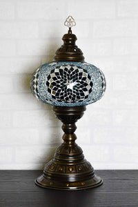 Turkish Table Lamp Large Turquoise Star Lighting Sydney Grand Bazaar 