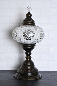 Turkish Table Lamp Large White Star Beads Lighting Sydney Grand Bazaar 