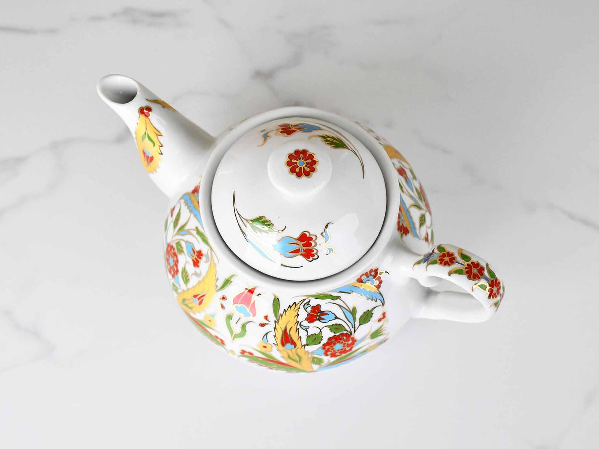 Turkish Teapot Iznik Flower Design 1 Ceramic Sydney Grand Bazaar 