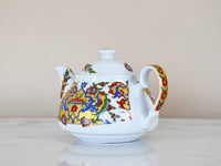 Turkish Teapot Iznik Flower Design 2 Ceramic Sydney Grand Bazaar 