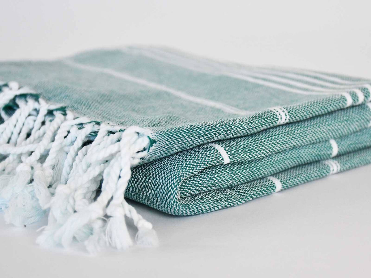 Turkish Towel Classic Striped Grass Green Turkish Towel Sydney Grand Bazaar 