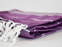 Turkish Towel Classic Striped Purple Turkish Towel Sydney Grand Bazaar 