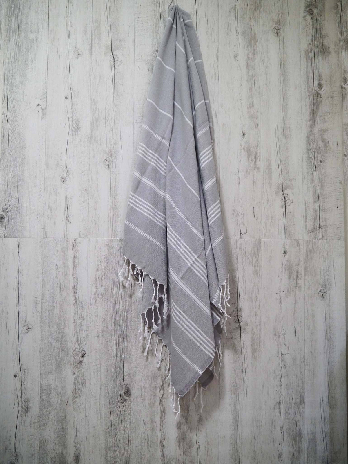 Turkish Towel Classic Striped Smokey Grey Turkish Towel Sydney Grand Bazaar 