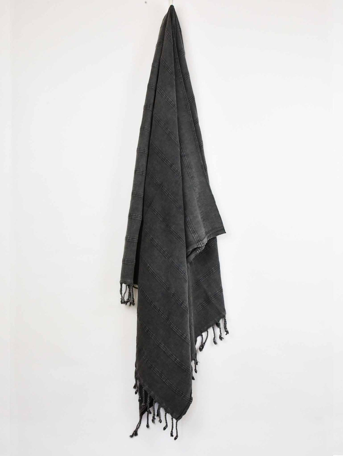 Turkish Towel Stonewash Black Turkish Towel Sydney Grand Bazaar 