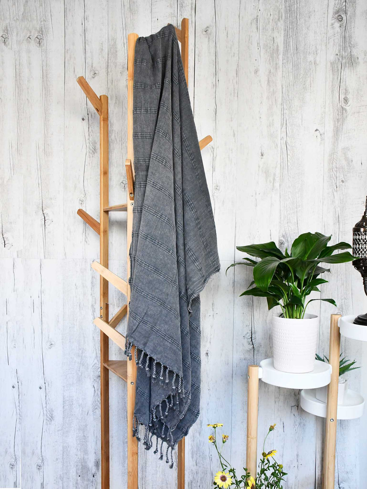 Turkish Towel Stonewashed Black Turkish Towel Sydney Grand Bazaar 