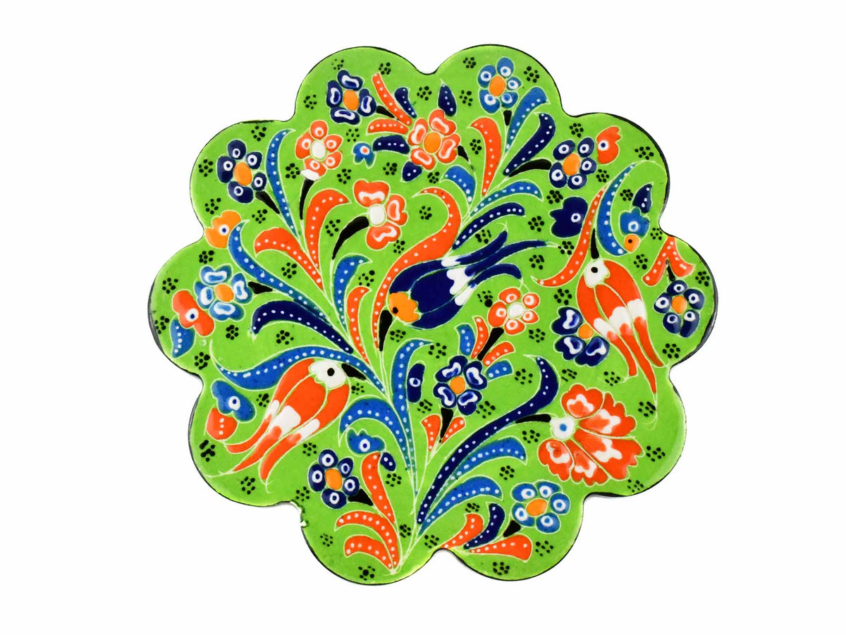 Turkish Trivet Flower Collection Light Green Ceramic Sydney Grand Bazaar 12 