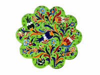 Turkish Trivet Flower Collection Light Green Ceramic Sydney Grand Bazaar 11 