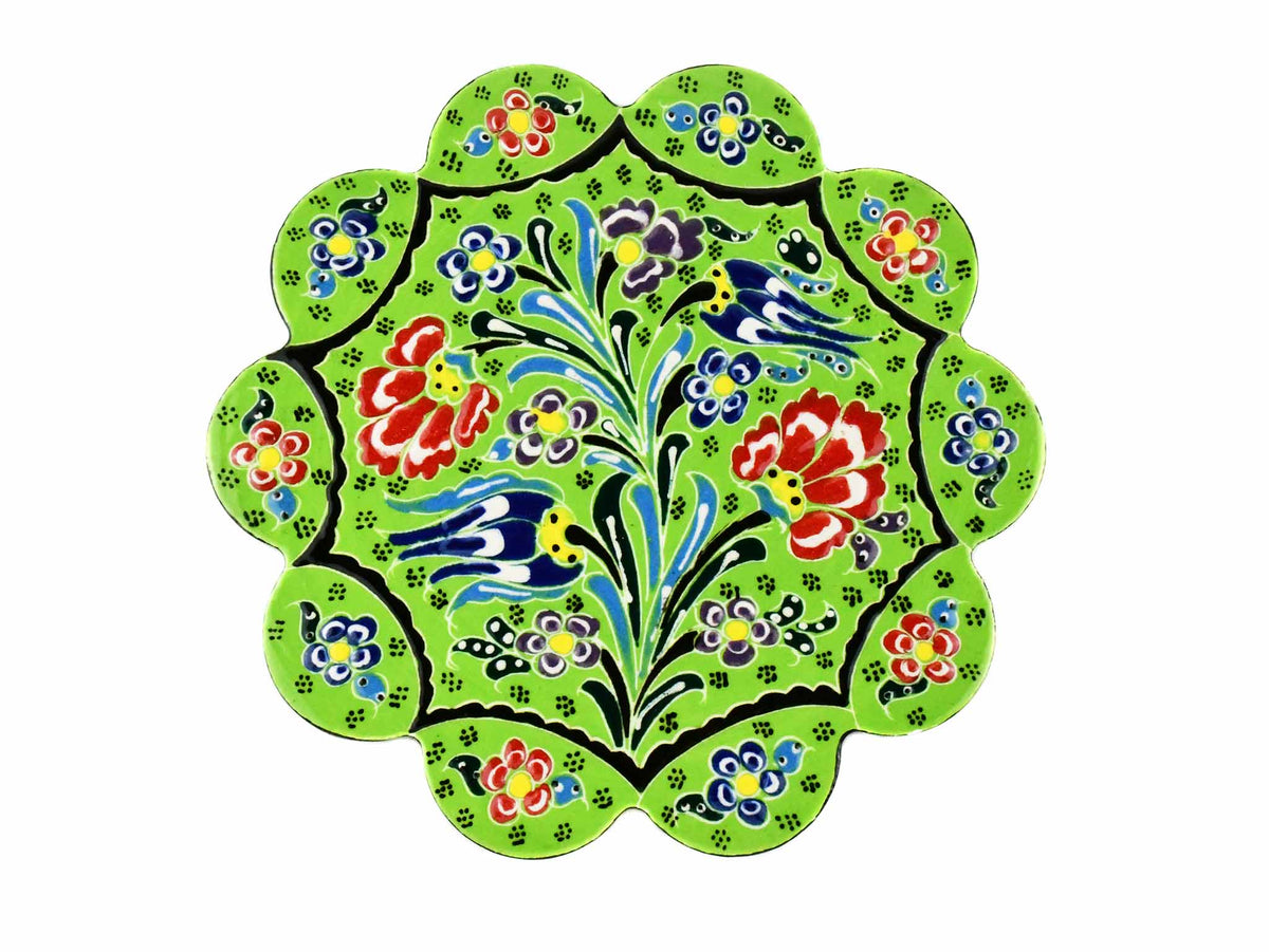 Turkish Trivet Flower Collection Light Green Ceramic Sydney Grand Bazaar 6 