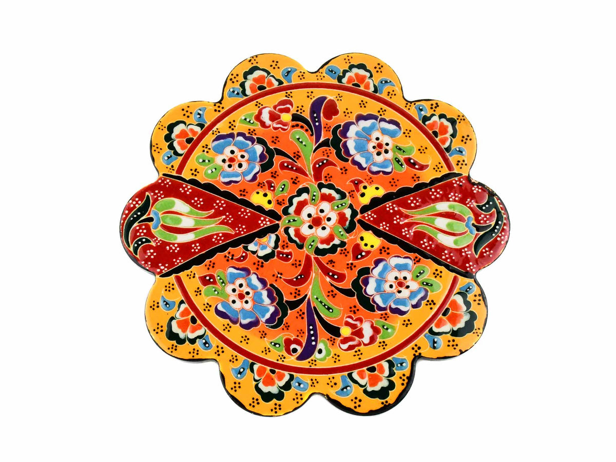 Turkish Trivet Flower Collection Two Tone Yellow Ceramic Sydney Grand Bazaar 5 