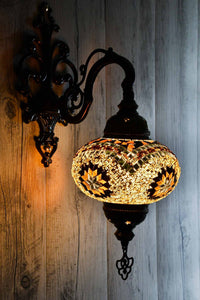 Turkish Wall Light Single Brown Exclusive Star