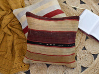 Vintage Kilim Cushion Cover Colourful Stripe Design 6 Textile Sydney Grand Bazaar 