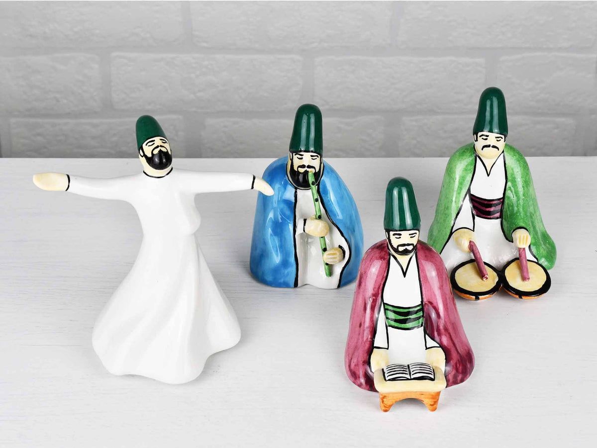 Whirling Dervish Ceramic Set of 4 Collection 1 Ceramic Sydney Grand Bazaar 